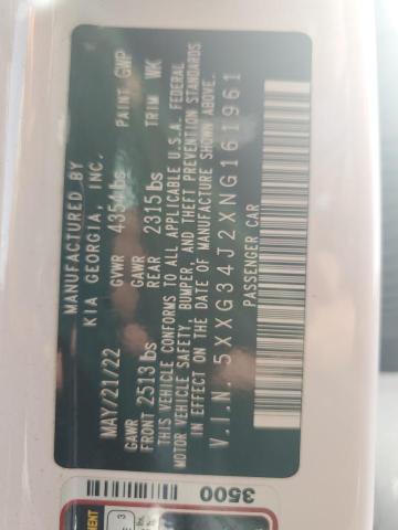 2022 KIA K5 EX - 5XXG34J2XNG161961