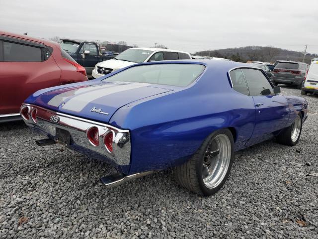 CHEVROLET CHEVELLE 1972 blue   1D37H2R603005 photo #4