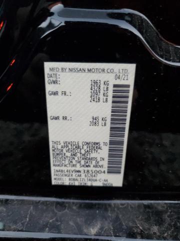 2021 NISSAN ALTIMA SL - 1N4BL4EV9MN385004