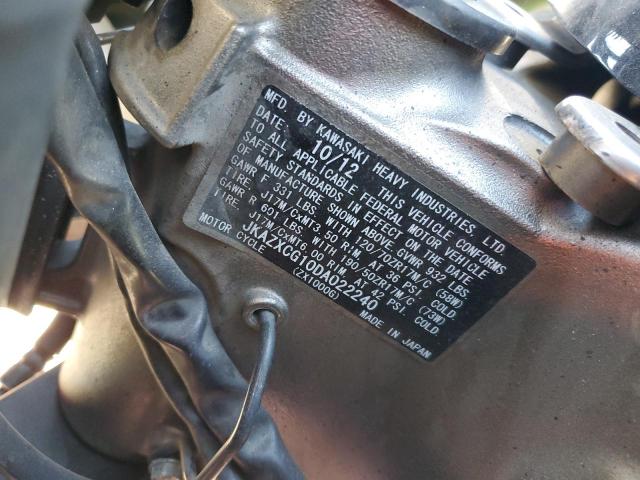 2013 KAWASAKI ZX1000 G JKAZXCG10DA022240