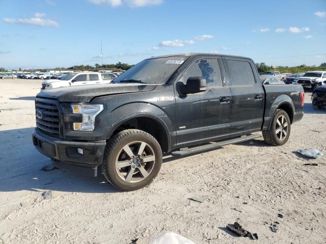 FORD F150 SUPER 2017 black  gas 1FTEW1EG7HKE46954 photo #1