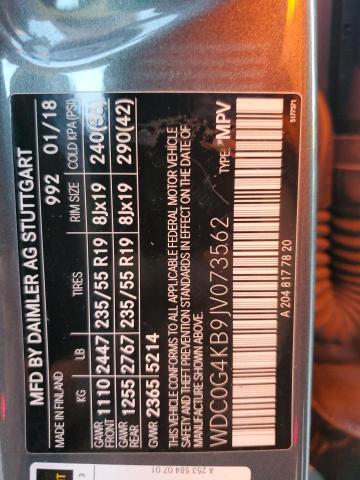 2018 MERCEDES-BENZ GLC 300 4M - WDC0G4KB9JV073562