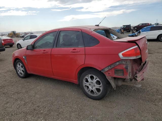 FORD FOCUS SE 2008 red  gas 1FAHP35N38W194719 photo #3