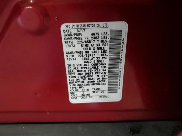 2017 NISSAN ROGUE S - JN8AT2MV1HW284894