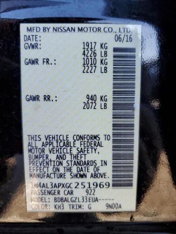 2016 NISSAN ALTIMA 2.5 1N4AL3APXGC251969