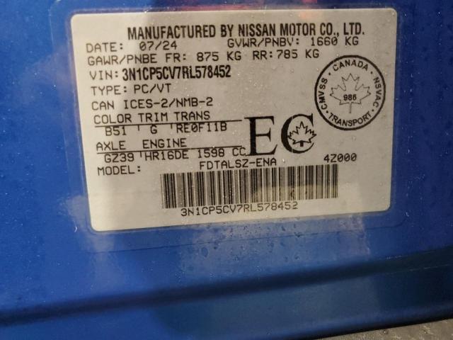 2024 NISSAN KICKS SV - 3N1CP5CV7RL578452