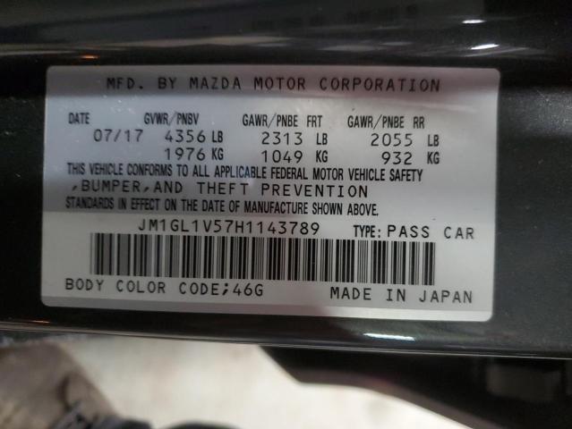 2017 MAZDA 6 TOURING JM1GL1V57H1143789
