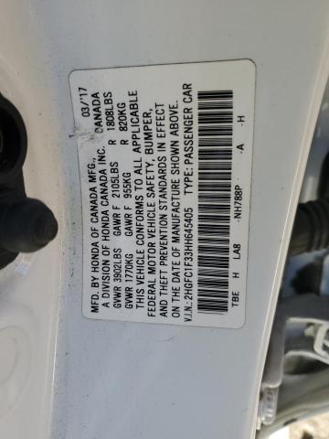 2017 HONDA CIVIC EX - 2HGFC1F33HH645405