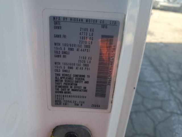 2017 NISSAN NV200 2.5S 3N6CM0KN6HK695984