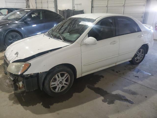 KIA SPECTRA LX 2005 white  gas KNAFE121555097873 photo #1