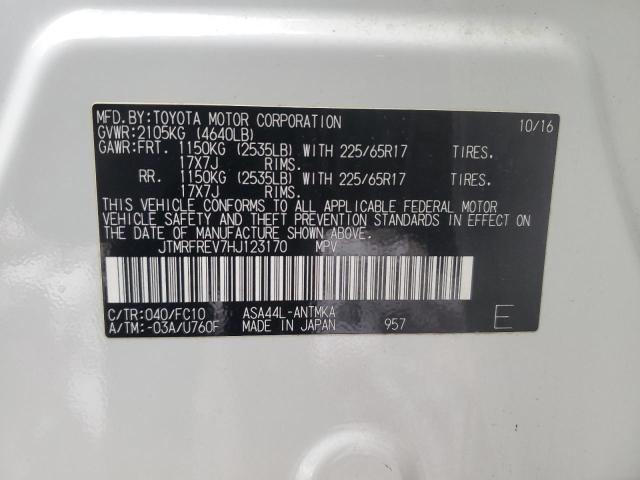 2017 TOYOTA RAV4 XLE - JTMRFREV7HJ123170