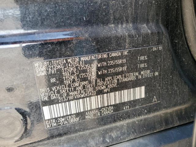 2019 TOYOTA RAV4 ADVEN - 2T3J1RFVXKW045423