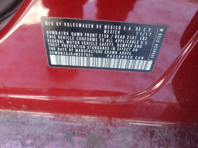 2018 VOLKSWAGEN JETTA SE - 3VWDB7AJ0JM257831