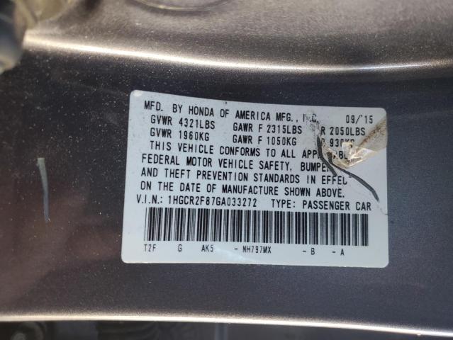 2016 HONDA ACCORD EXL - 1HGCR2F87GA033272