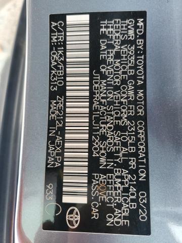 2020 TOYOTA COROLLA LE - JTDEPRAE1LJ112904
