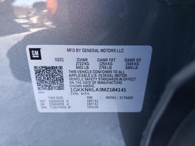 2021 GMC ACADIA SLE - 1GKKNKLA3MZ184141