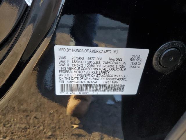 2019 ACURA MDX - 5J8YD4H32KL021724
