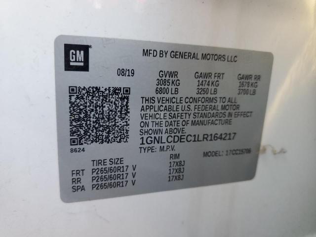 2020 CHEVROLET TAHOE POLI 1GNLCDEC1LR164217