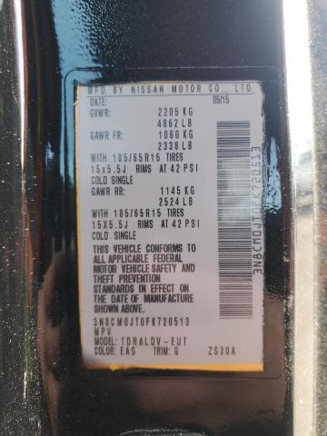 2015 NISSAN NV200 TAXI 3N8CM0JT0FK720513