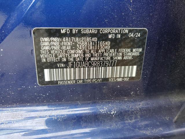 2024 SUBARU IMPREZA JF1GUABC9R8379777