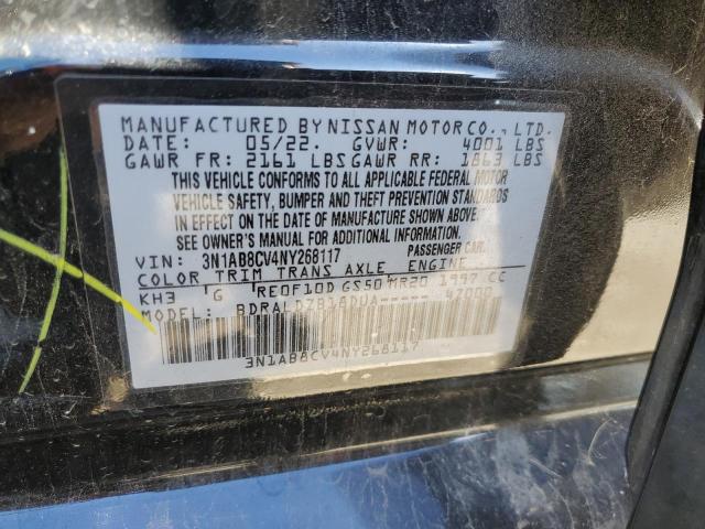 2022 NISSAN SENTRA SV - 3N1AB8CV4NY268117