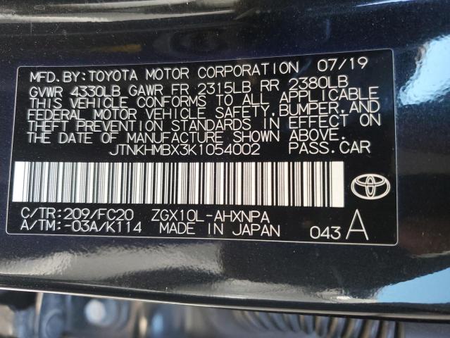 2019 TOYOTA C-HR XLE - JTNKHMBX3K1054002