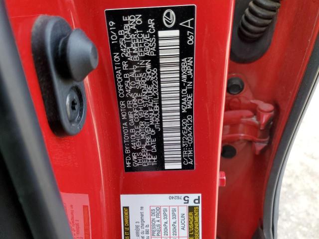2020 LEXUS UX 200 JTHX3JBH1L2022336