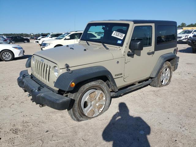 JEEP WRANGLER S 2017 tan  flexible fuel 1C4AJWAG8HL725145 photo #1