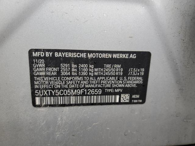 2021 BMW X3 XDRIVE3 - 5UXTY5C05M9F12659