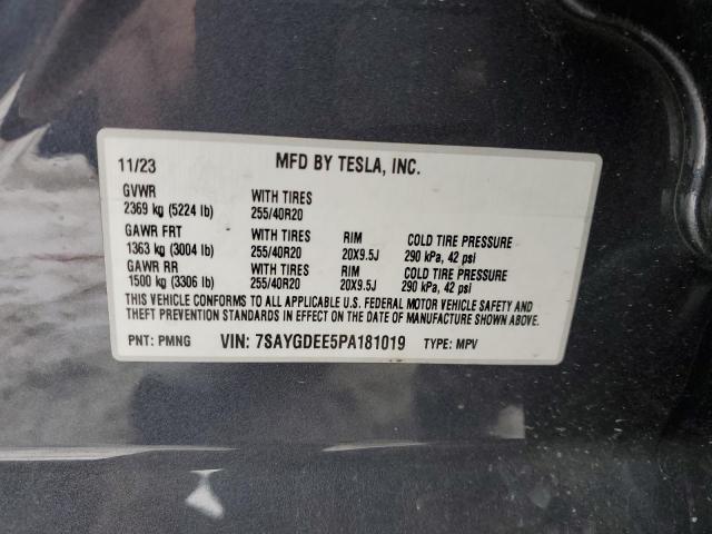 2023 TESLA MODEL Y - 7SAYGDEE5PA181019