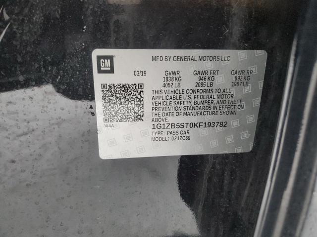 2019 CHEVROLET MALIBU LS - 1G1ZB5ST0KF193782