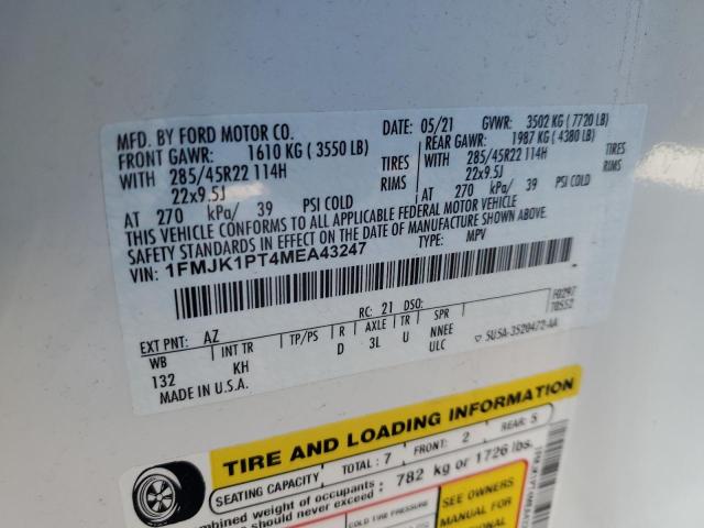 2021 FORD EXPEDITION 1FMJK1PT4MEA43247