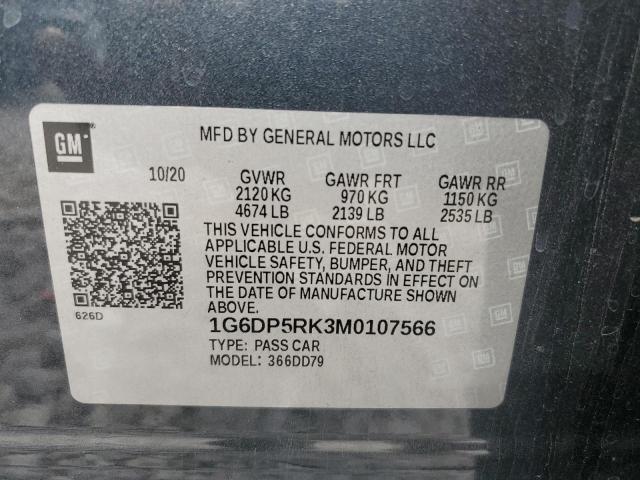 2021 CADILLAC CT5 SPORT 1G6DP5RK3M0107566