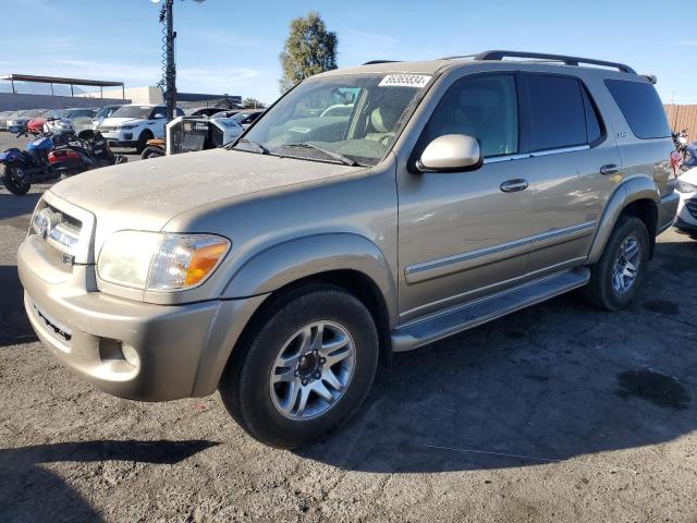 TOYOTA SEQUOIA SR 2005 tan  gas 5TDZT34A05S251351 photo #1