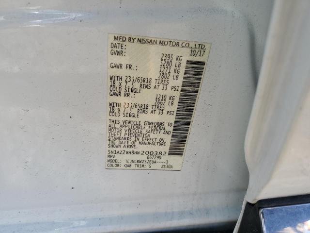 2017 NISSAN MURANO S - 5N1AZ2MH8HN200382