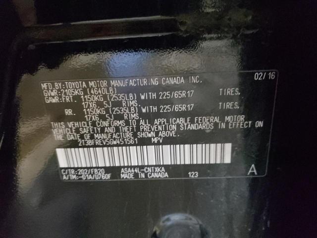 2016 TOYOTA RAV4 LE - 2T3BFREV5GW451561