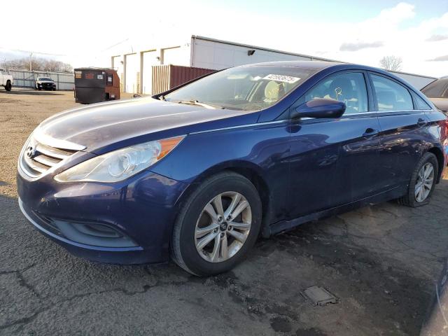 HYUNDAI SONATA GLS 2014 blue sedan 4d gas 5NPEB4AC7EH841078 photo #1