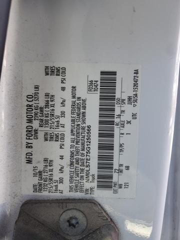 2016 FORD TRANSIT CO - NM0LS7E75G1250566