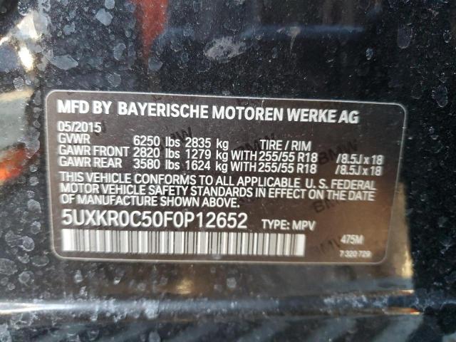 2015 BMW X5 XDRIVE3 - 5UXKR0C50F0P12652