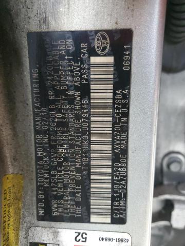 2018 TOYOTA CAMRY L - 4T1B11HK3JU079445
