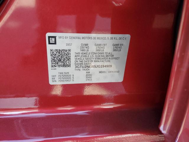 2018 GMC SIERRA K15 - 3GTU2NER5JG194909