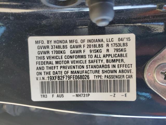2015 HONDA CIVIC SE - 19XFB2F79FE068026