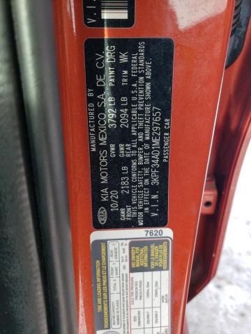 2021 KIA FORTE 3KPF34AD1ME297657