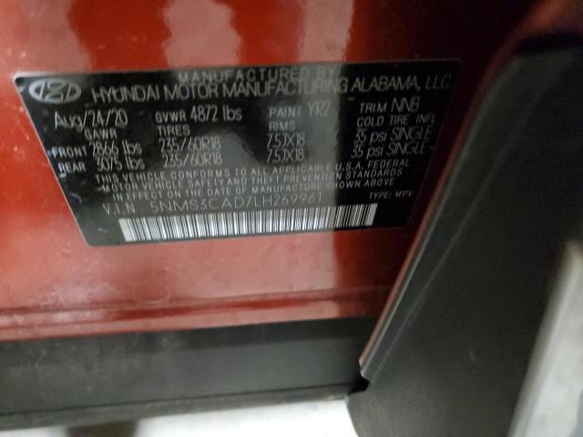 2020 HYUNDAI SANTA FE S - 5NMS3CAD7LH269961