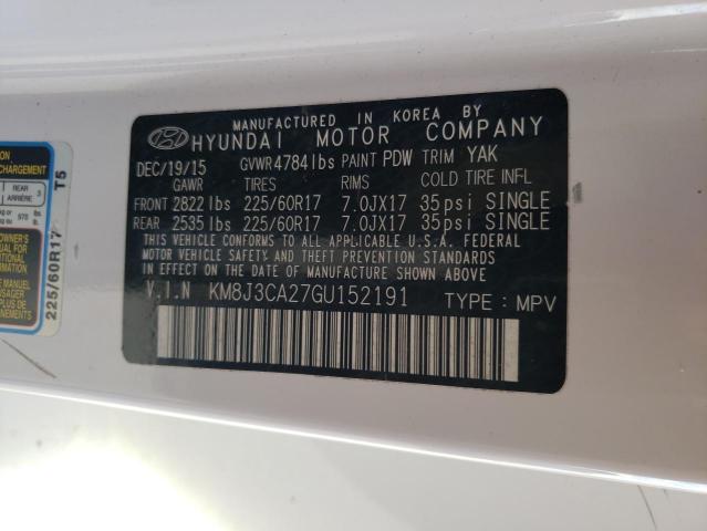 2016 HYUNDAI TUCSON LIM - KM8J3CA27GU152191