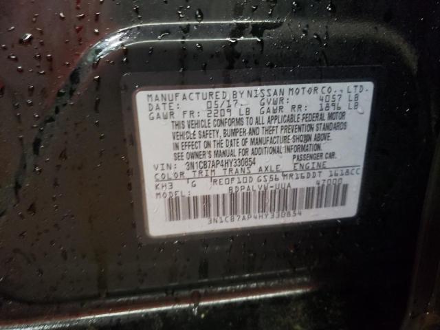 2017 NISSAN SENTRA SR - 3N1CB7AP4HY330854