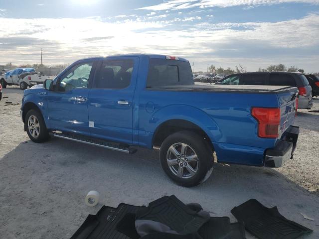 FORD F150 SUPER 2020 blue  Gasoline 1FTEW1CPXLFC46638 photo #3