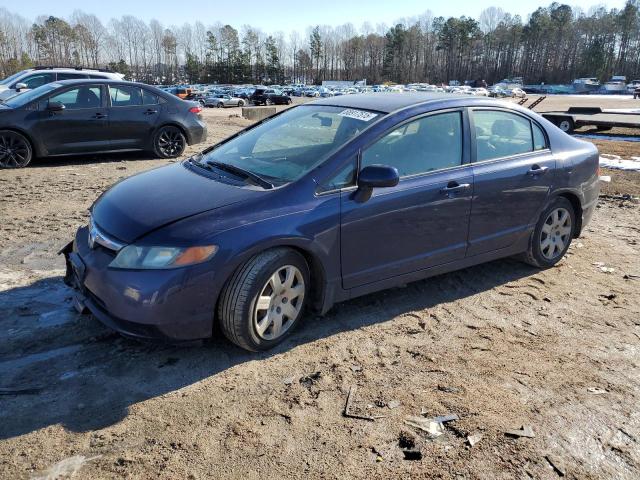 HONDA CIVIC LX 2007 blue  gas 1HGFA16547L069168 photo #1