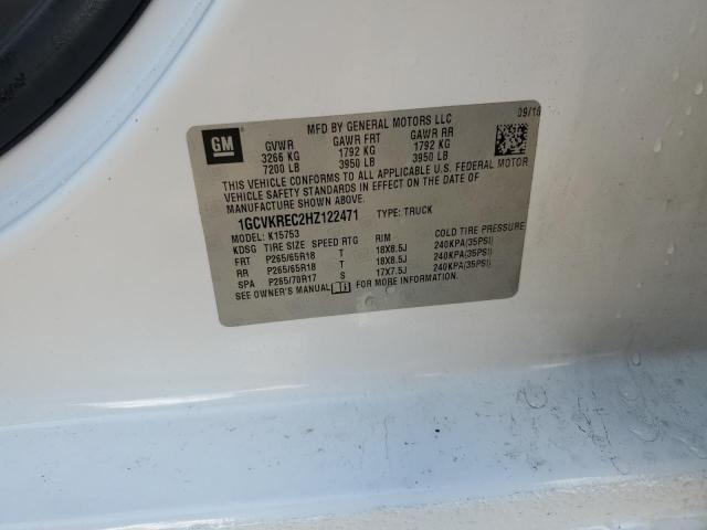2017 CHEVROLET SILVERADO - 1GCVKREC2HZ122471