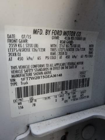 2016 FORD F250 SUPER - 1FT7W2BT5GEA36148